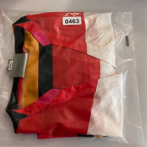 Maeve Anthro Silk Long Sleeve Striped Blouse - Picture 10 of 10